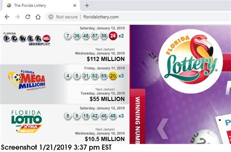florida official lottery site.